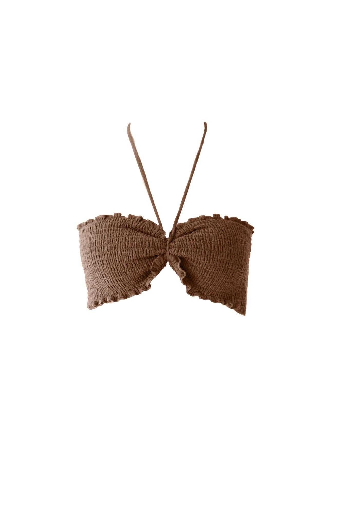 Cotton Gauze Bandeau - Short / Cacao