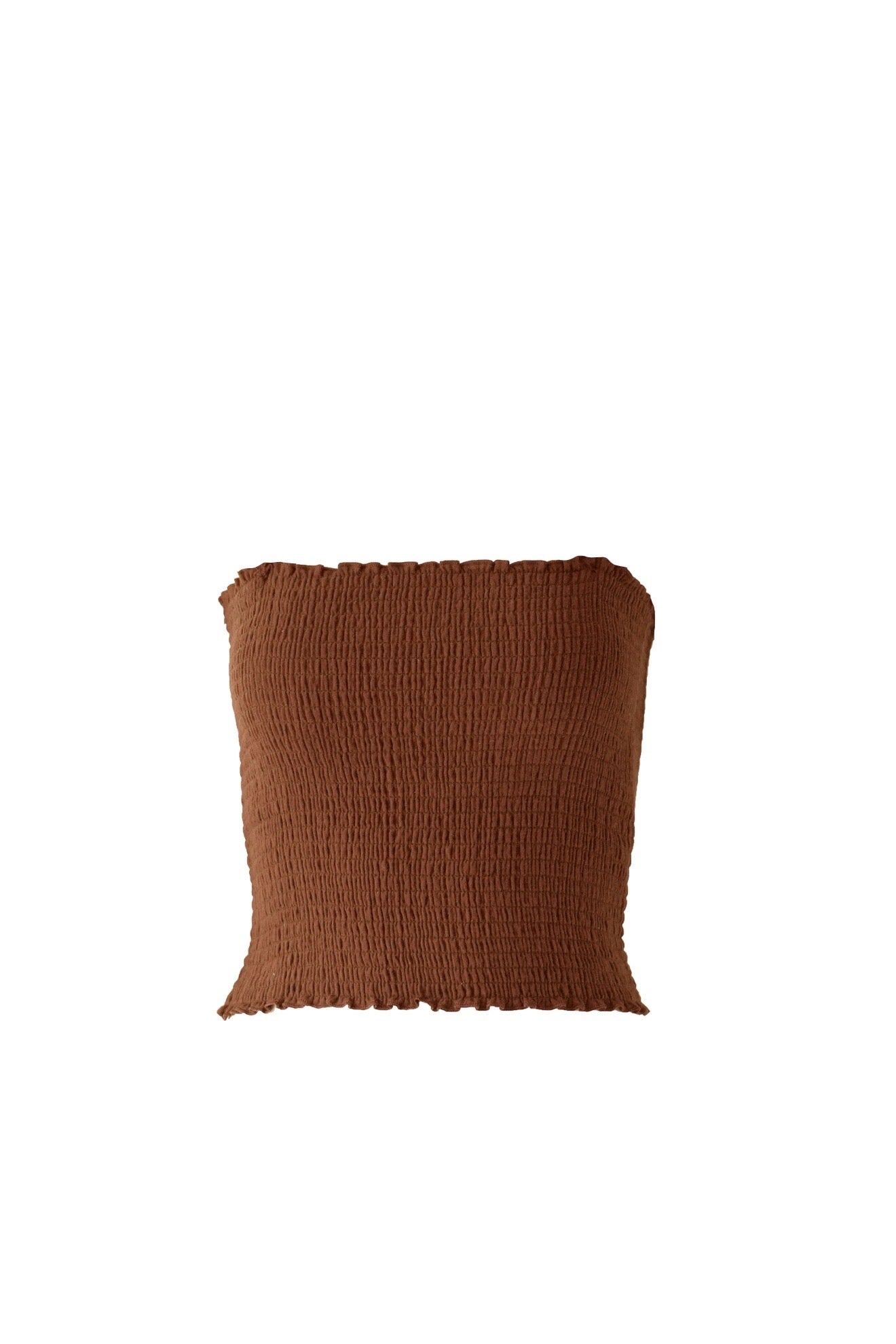 Cotton Gauze Bandeau Brown