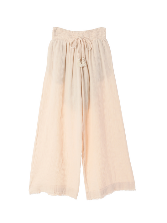Fringe Wide Pants / Ivory
