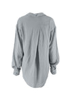 Cotton Gauze Button down shirt Gray
