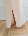 Fringe Side Slit Skirt / Ivory