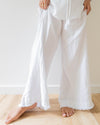 Fringe Wide Pants / White