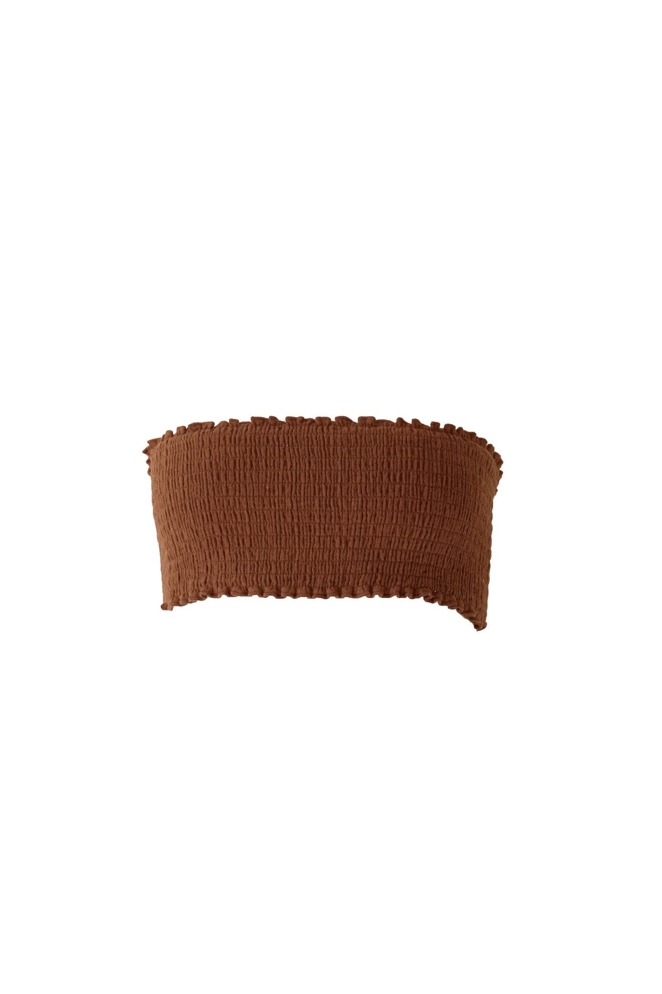 Cotton Gauze Bandeau - Short / Brown