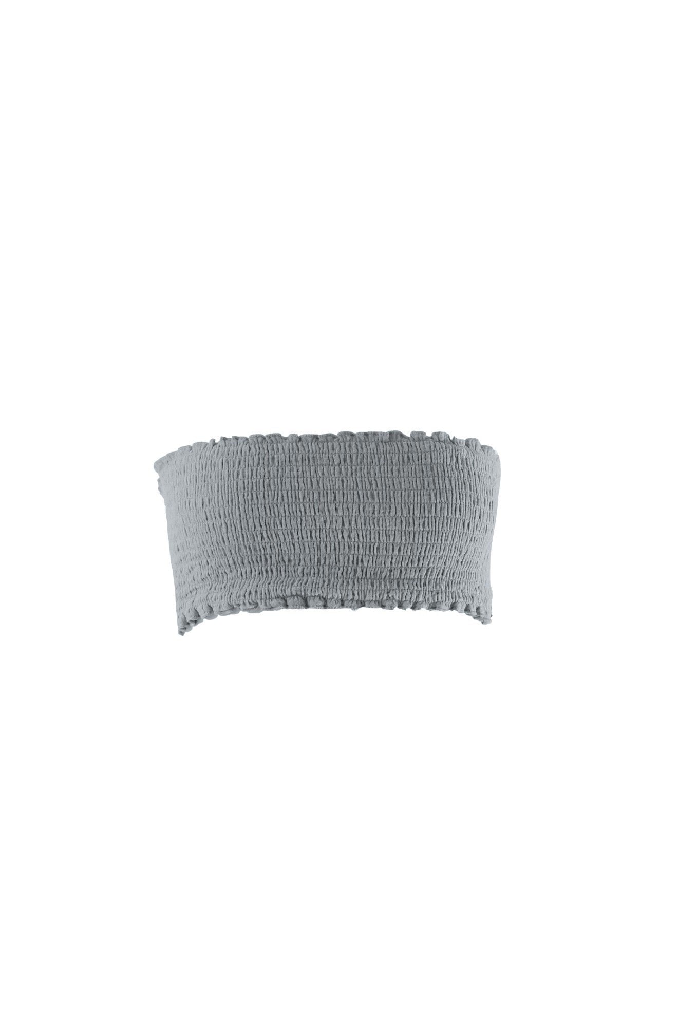 Cotton Gauze Bandeau - Short / Gray