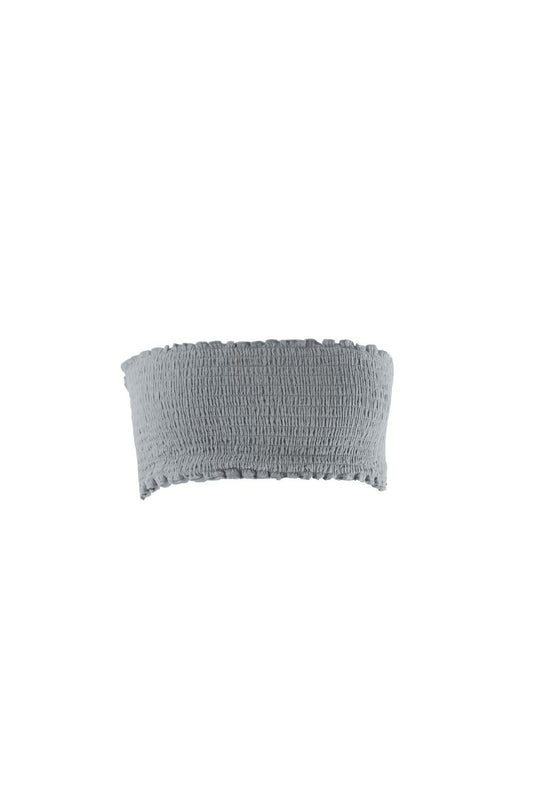 Cotton Gauze Bandeau - Short / Gray
