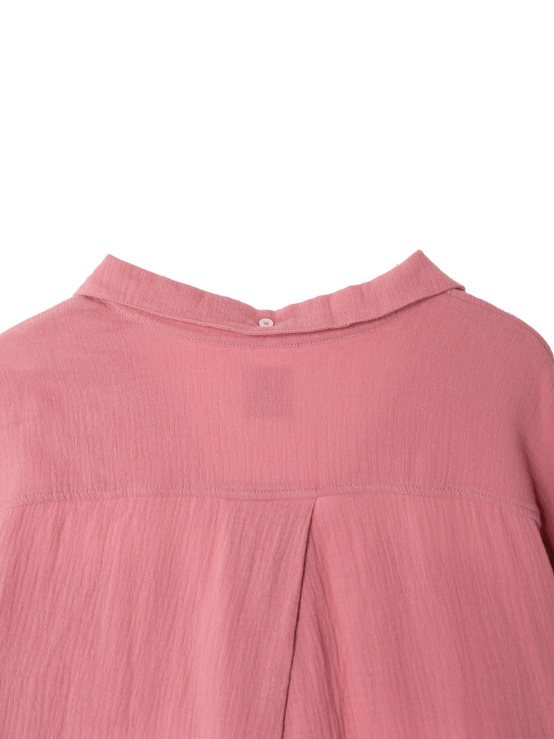 Over Size Button Down Shirt / Blush Pink
