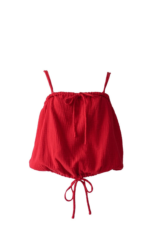 Balloon 3 Way Cami Top / Red