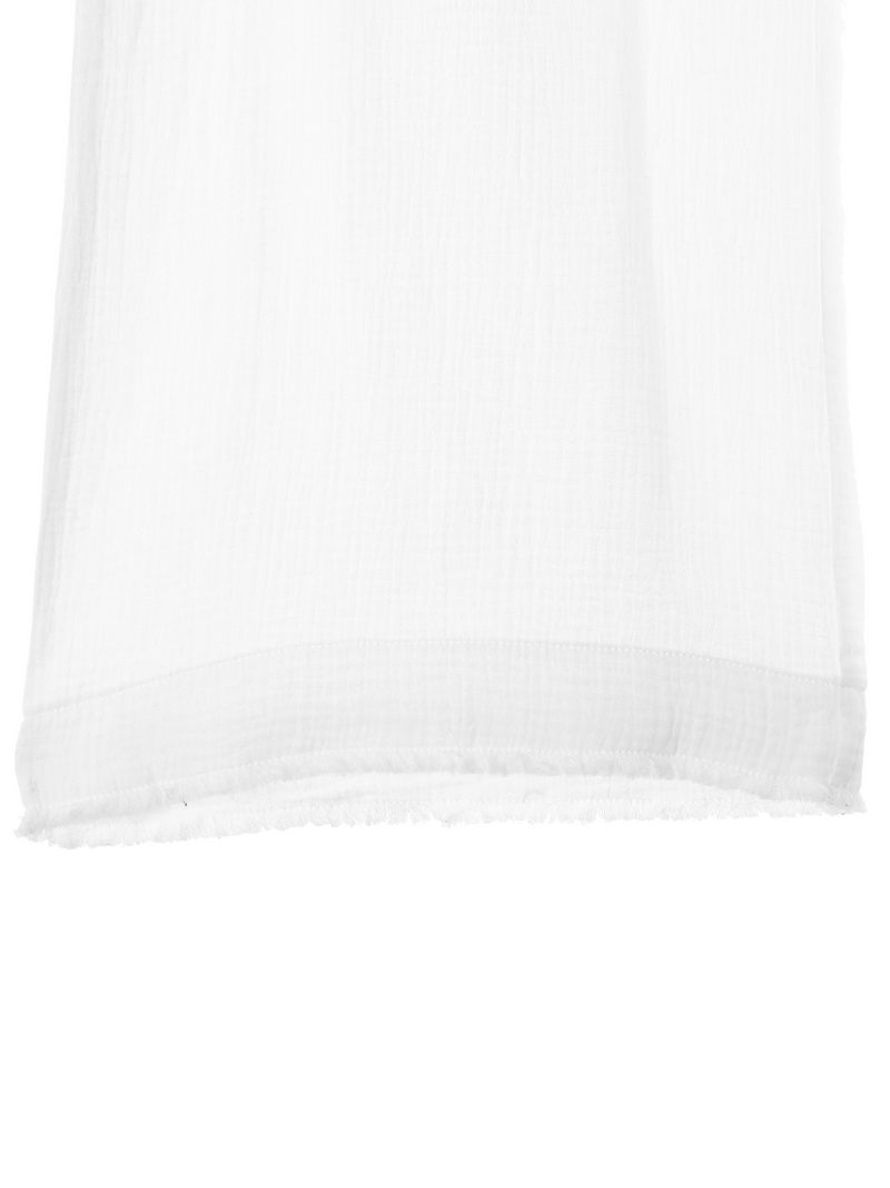 Fringe Wide Pants / White