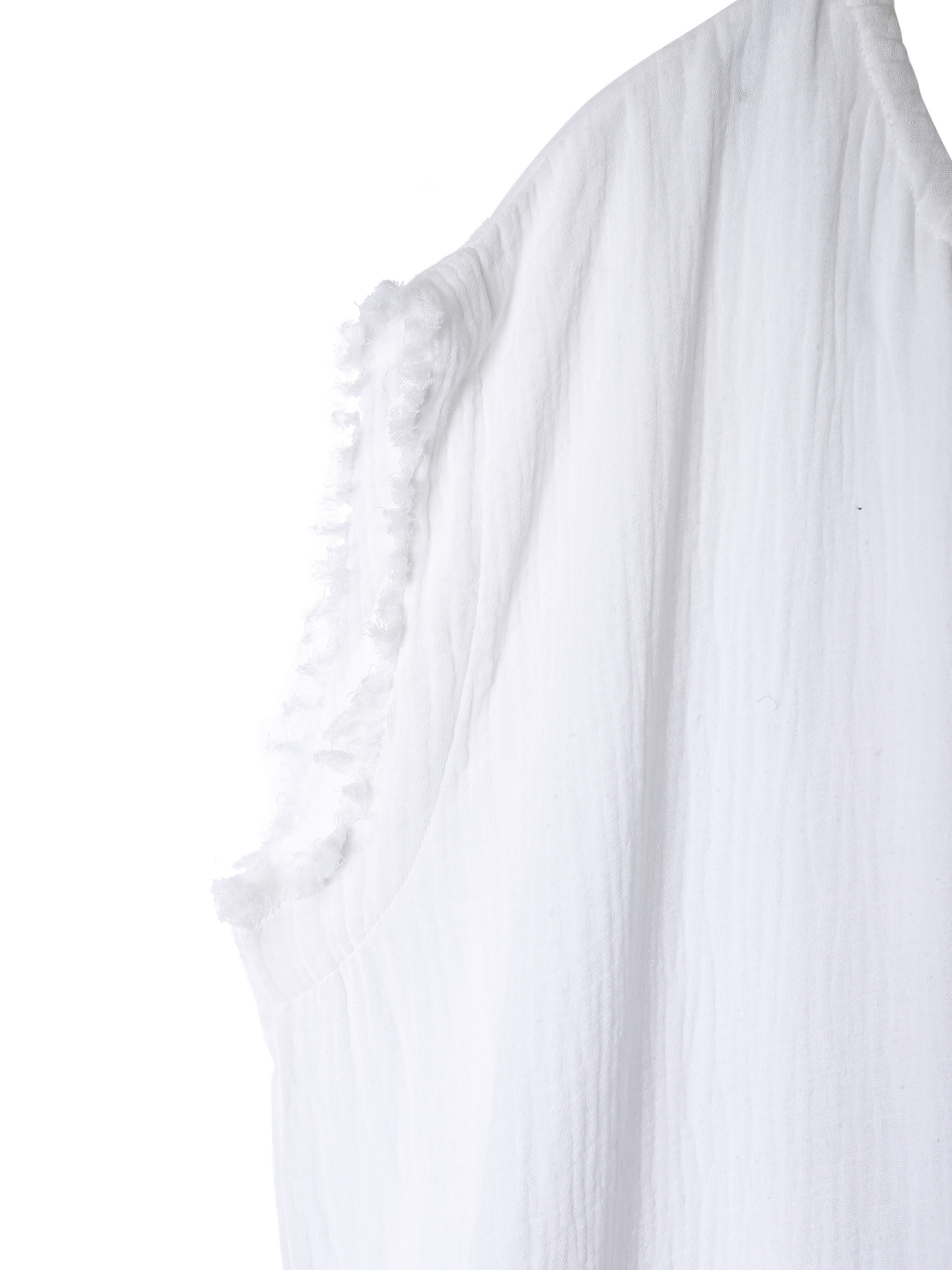 Fringe Kaftan / White