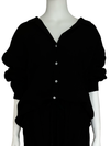 Over Size Button Down Shirt / Black