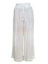 Fringe Wide Pants / White