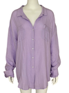 Over Size Button Down Shirt / Lavender