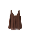A Line Breeze Tank - Chocolate