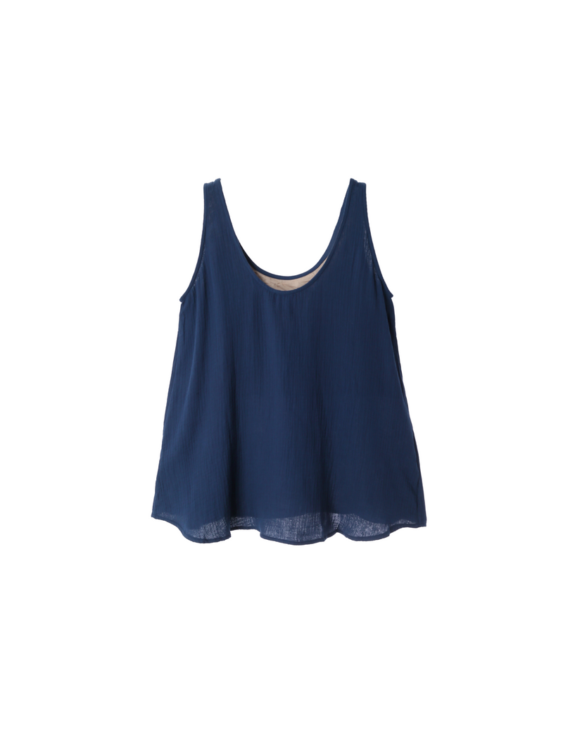 A Line Breeze Tank - Noir Blue