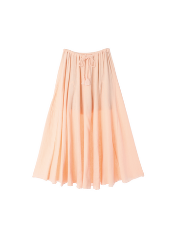 Fringe Cotton Gauze Pants Ivory