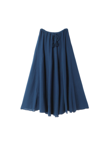 Fringe Cotton Gauze Pants Ivory