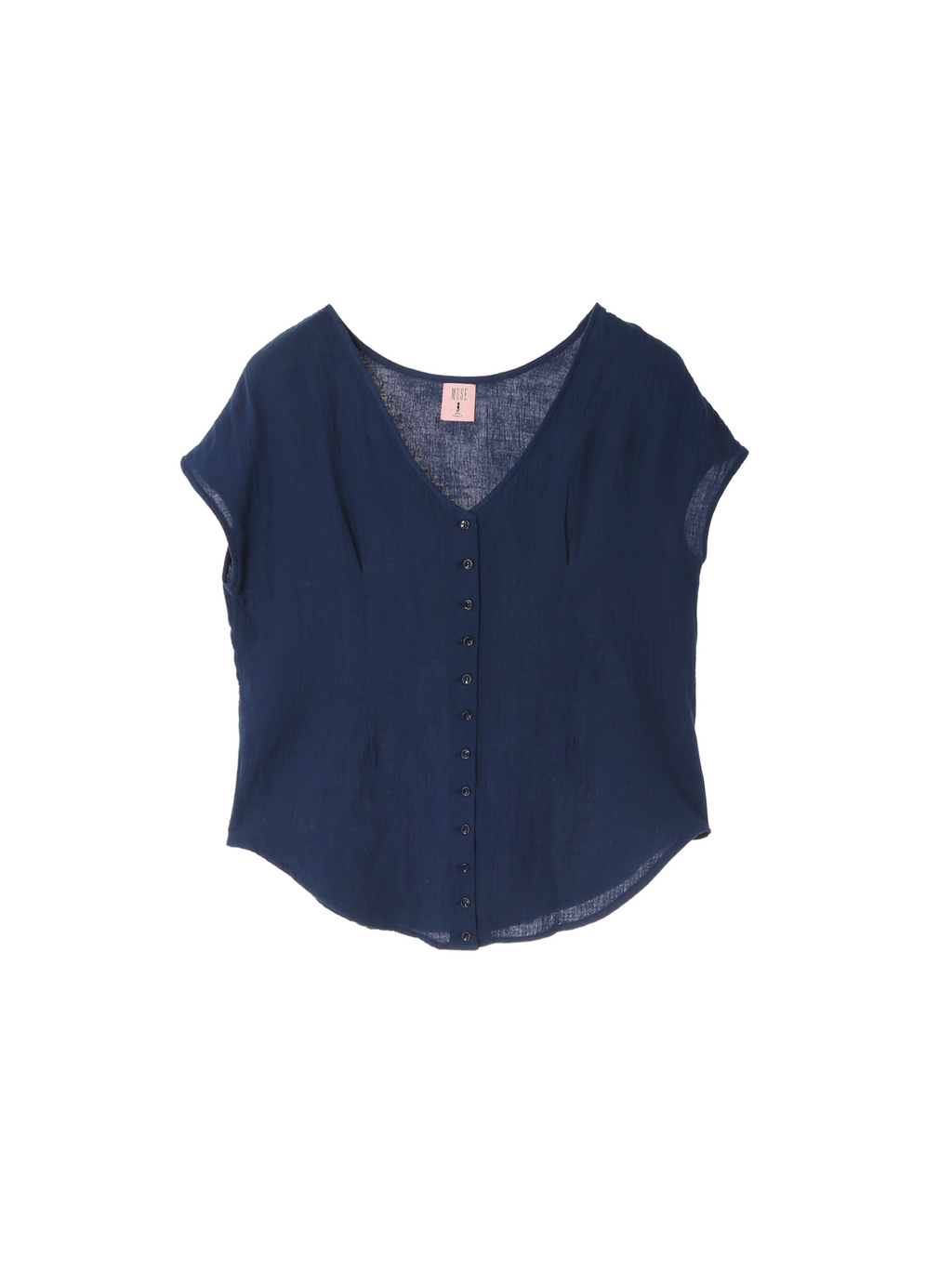 Petal Line Tops - Noir Blue