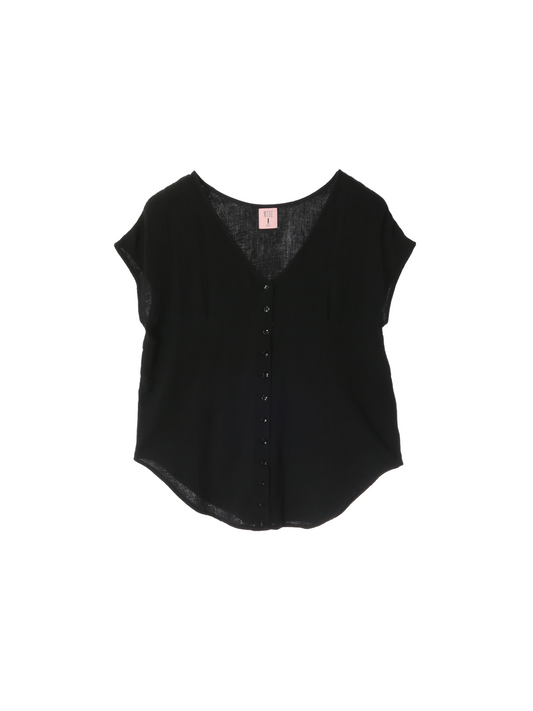 Petal Line Tops - Black
