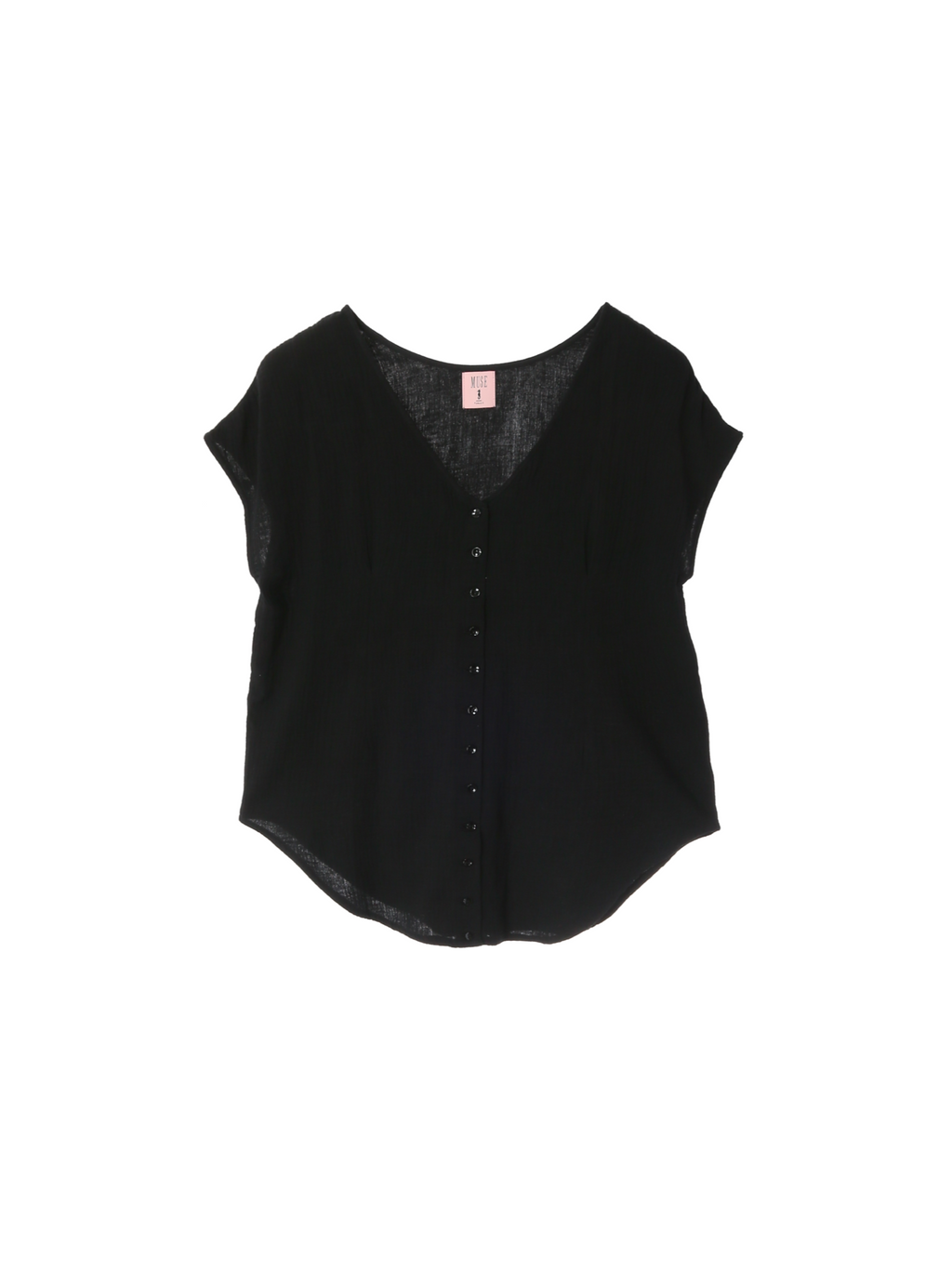 Petal Line Tops - Black