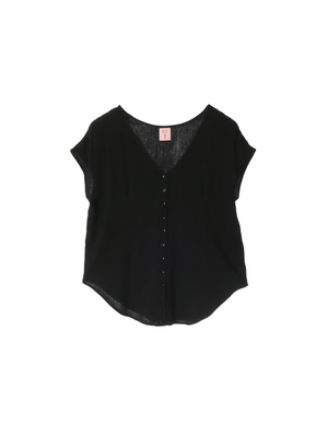 Petal Line Tops - Black