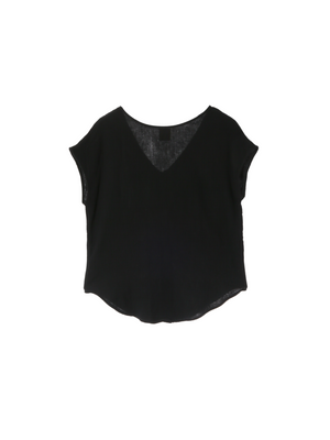 Petal Line Tops - Black