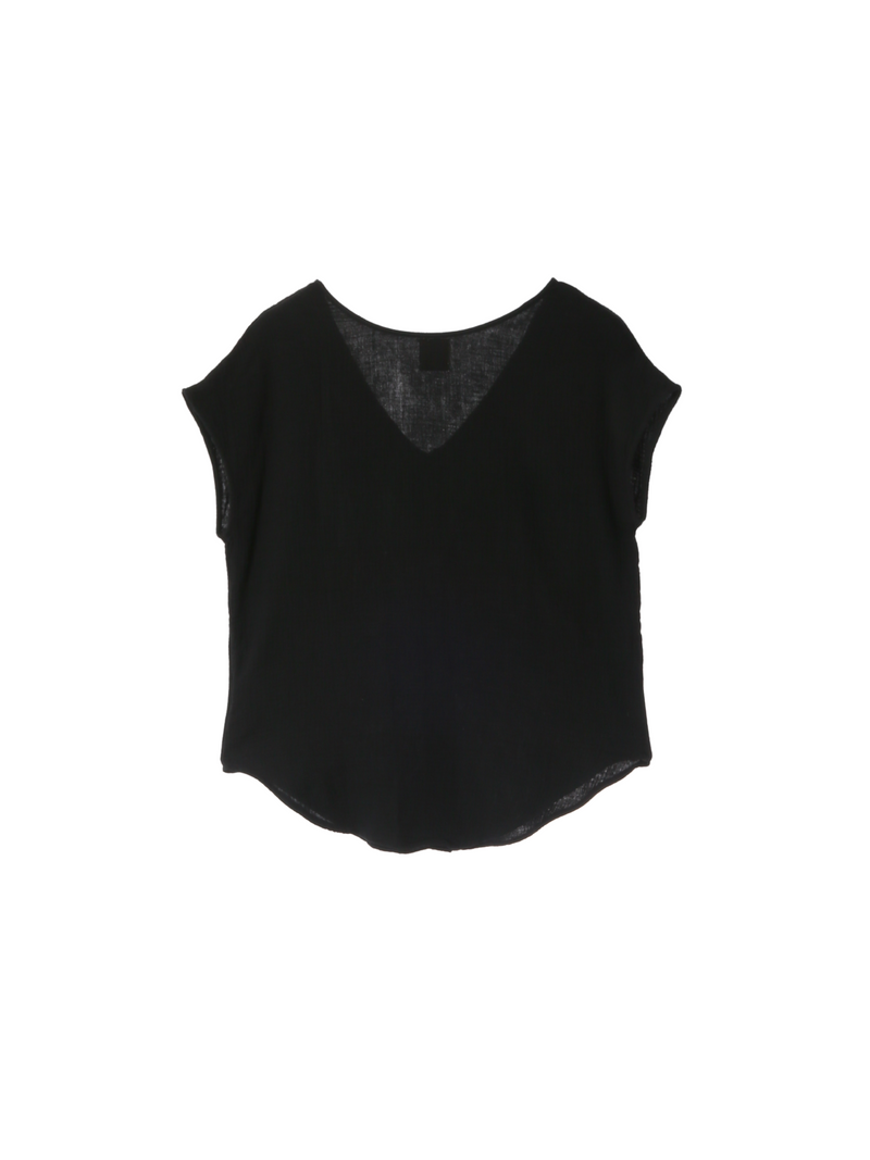 Petal Line Tops - Black