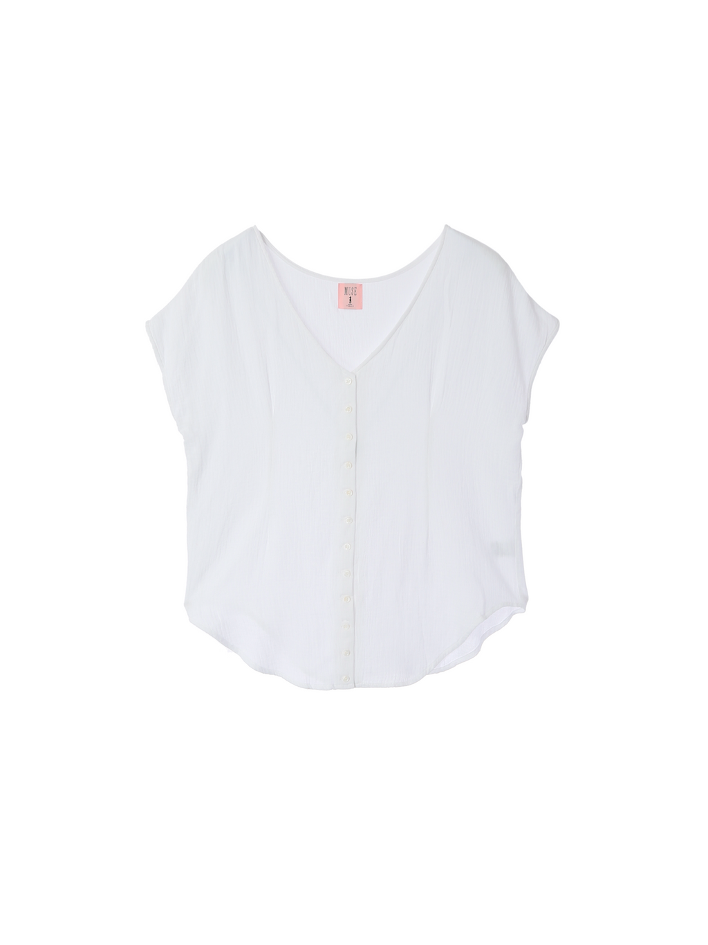 Petal Line Tops - White