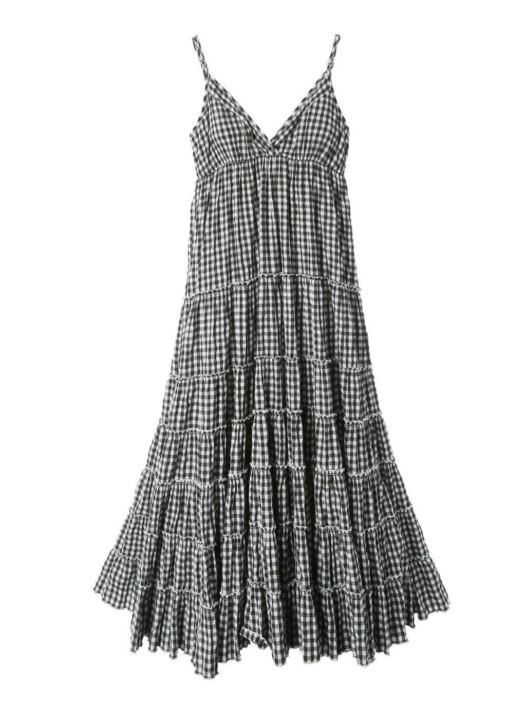 Garden Dress Black Gingham