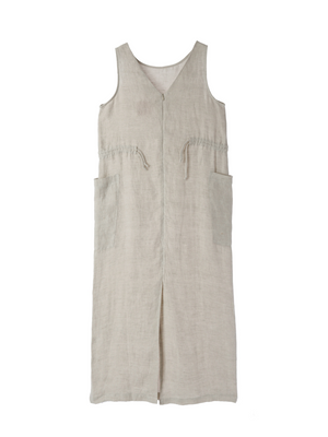 Linen Voyage Dress / Sand