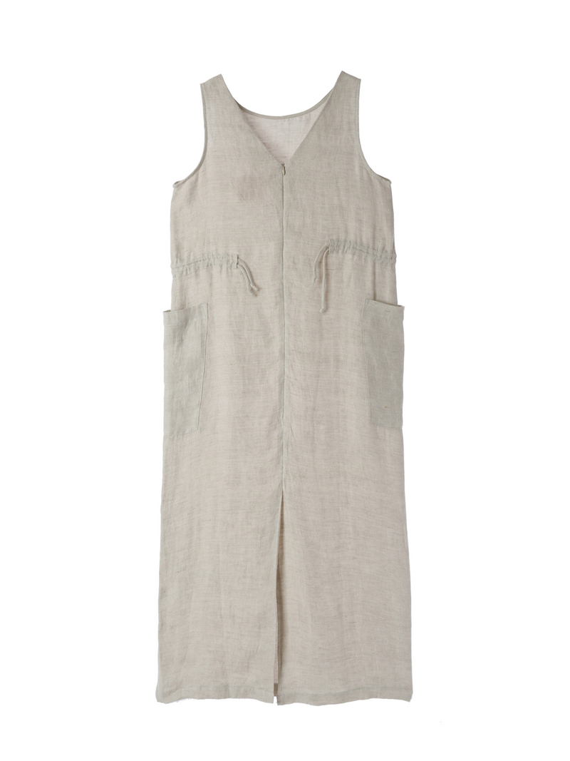 Linen Voyage Dress / Sand