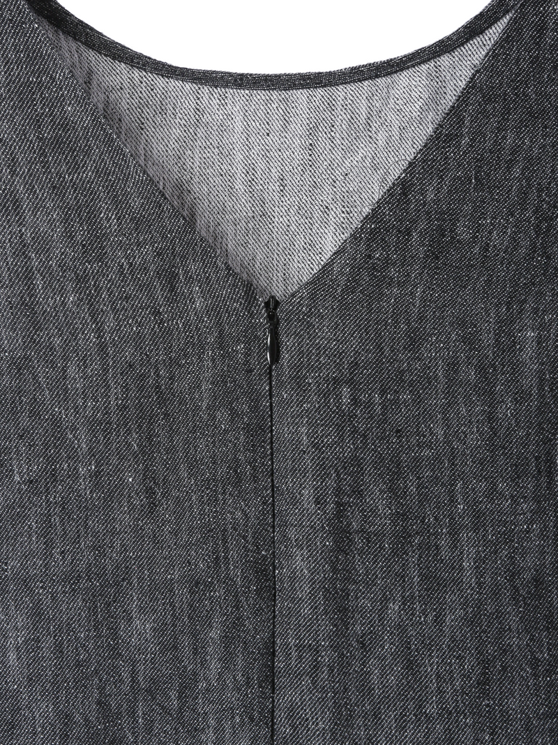 Linen Voyage Dress / Black