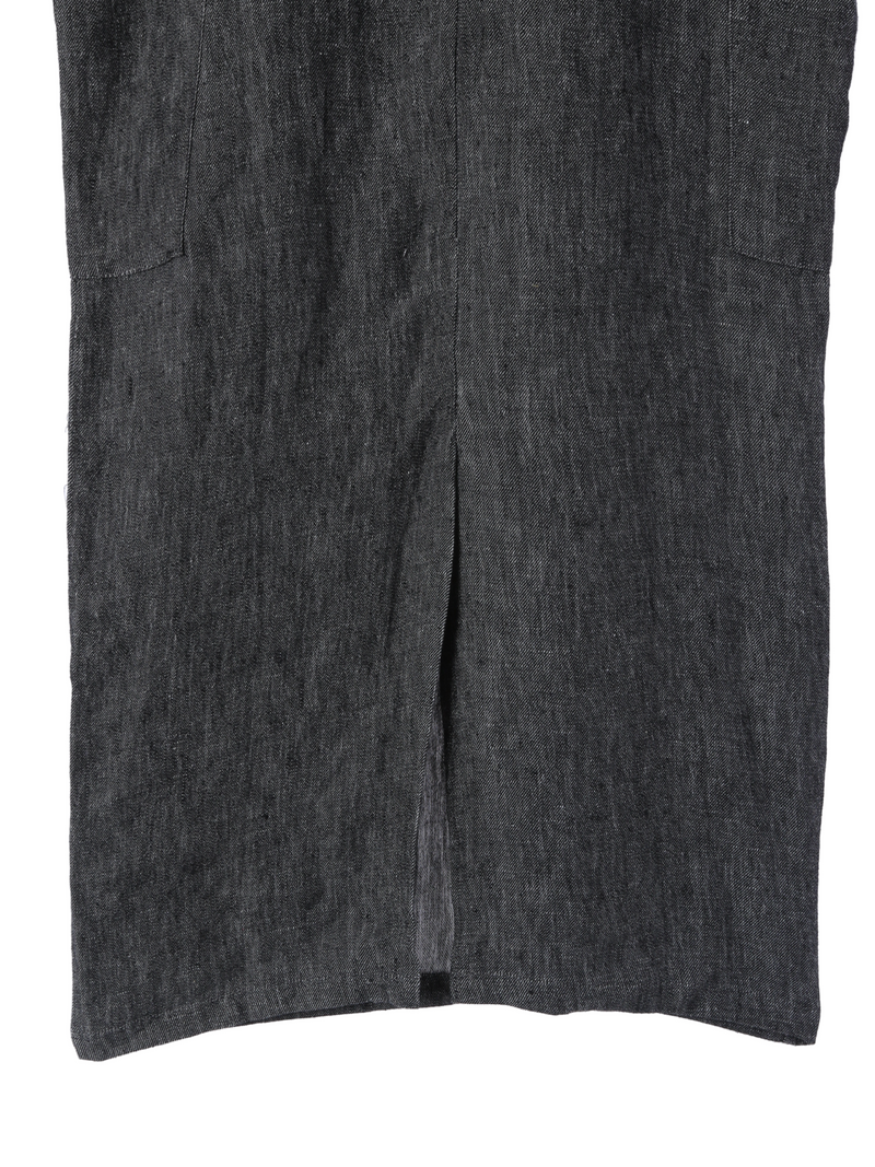 Linen Voyage Dress / Black
