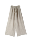 Fringe Cotton Gauze Pants Ivory