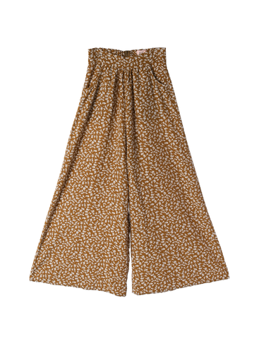 Fringe Cotton Gauze Pants Ivory