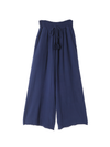 Fringe Cotton Gauze Pants Ivory