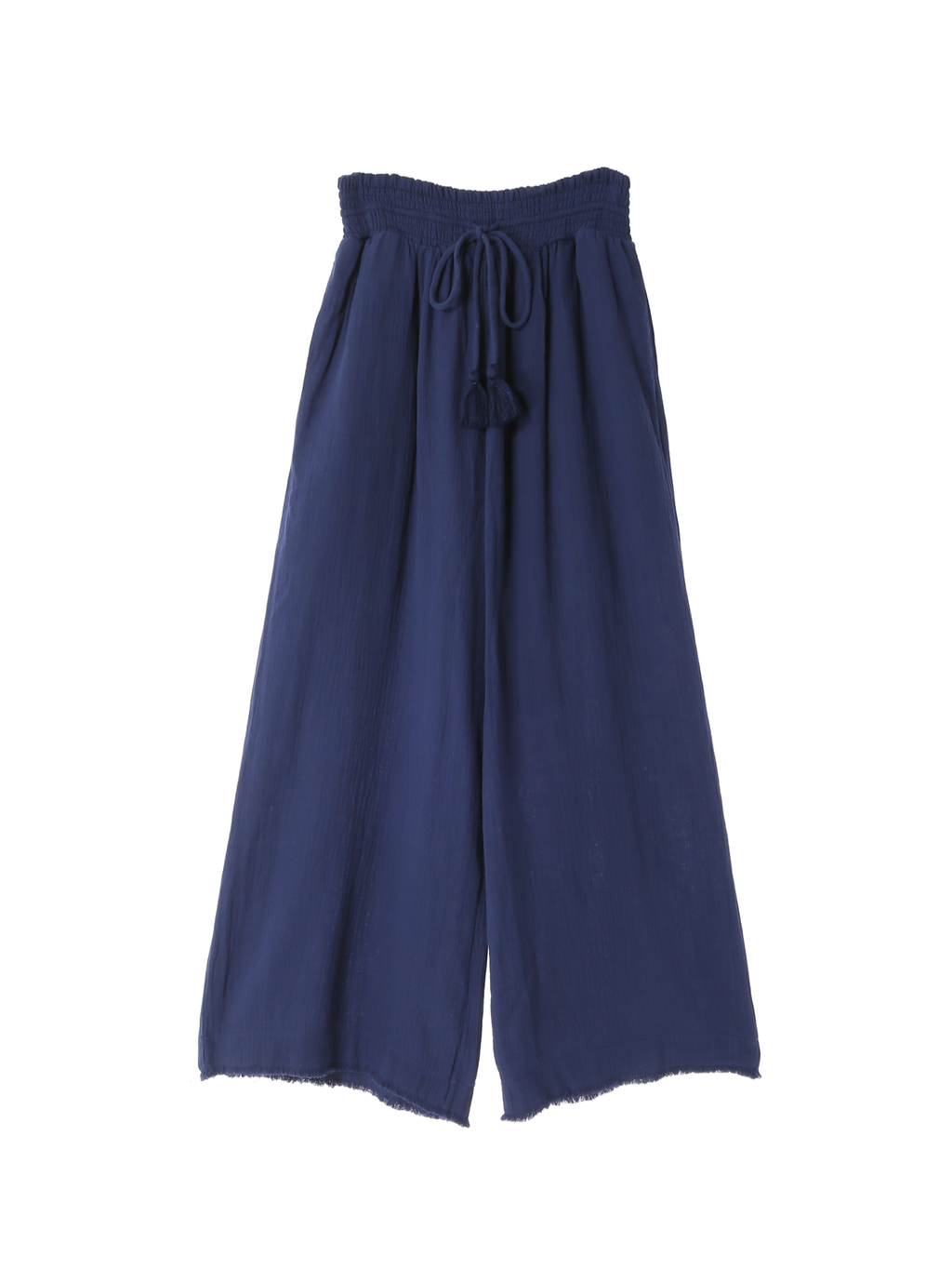 Fringe Wide Pants / Noir Blue