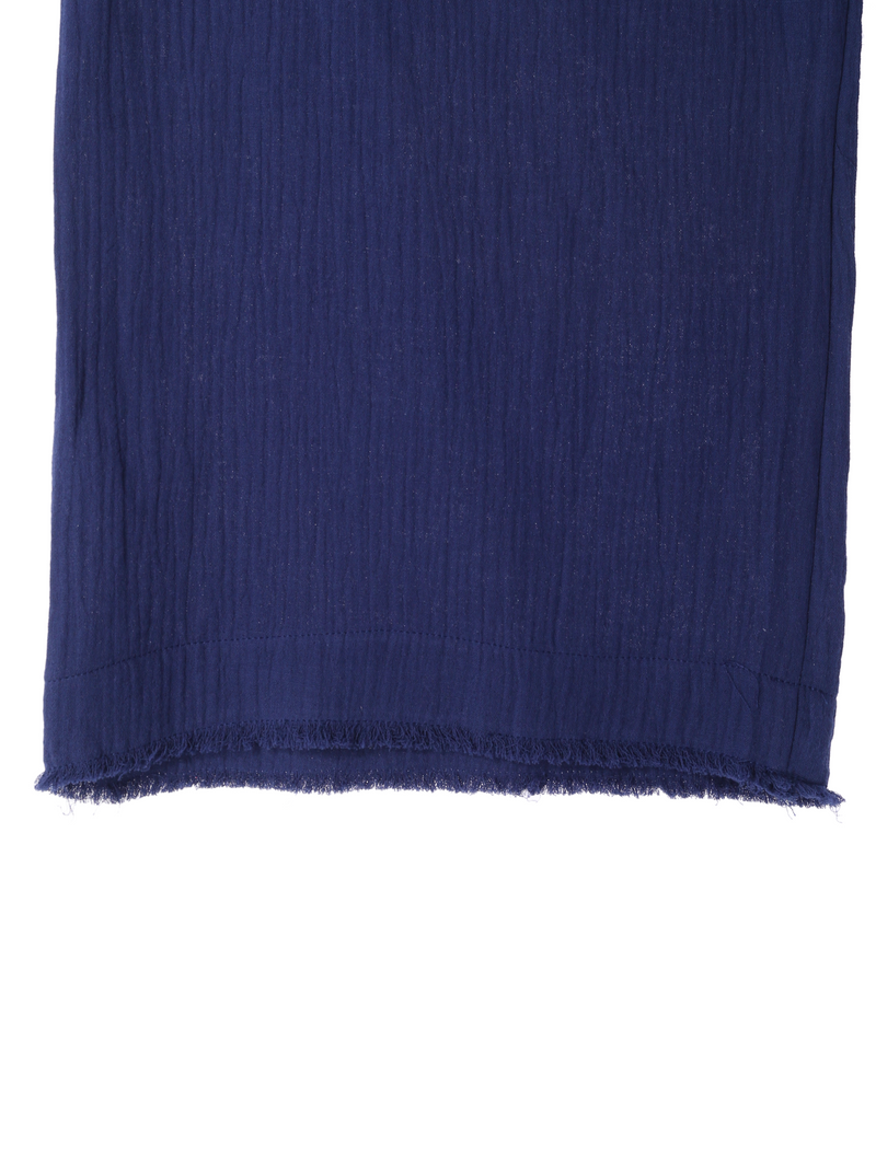 Fringe Wide Pants / Noir Blue
