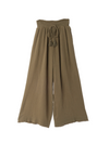 Fringe Cotton Gauze Pants Ivory