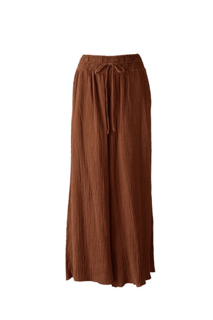 Tyra Wide Pants - Brown