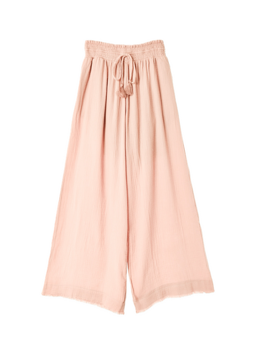 Fringe Wide Pants / Ballet Pink