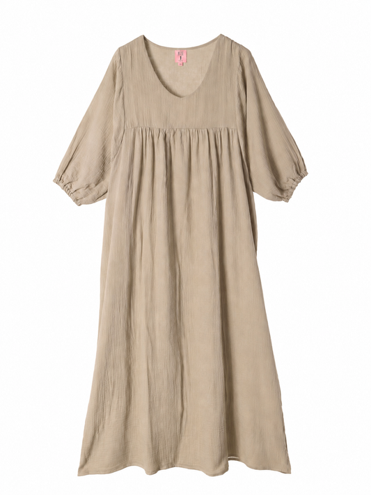 Eliza Dress - Mushroom beige