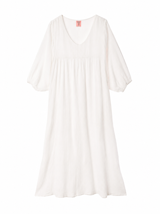 Eliza Dress - Shell white