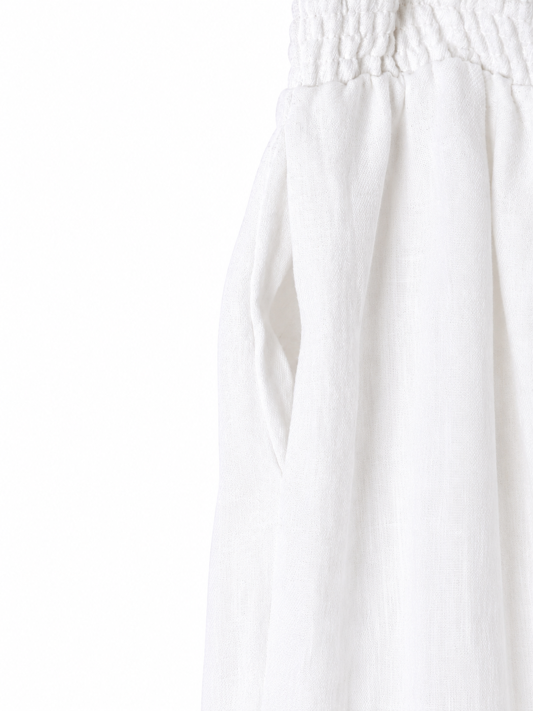 Alma Linen Pants / White
