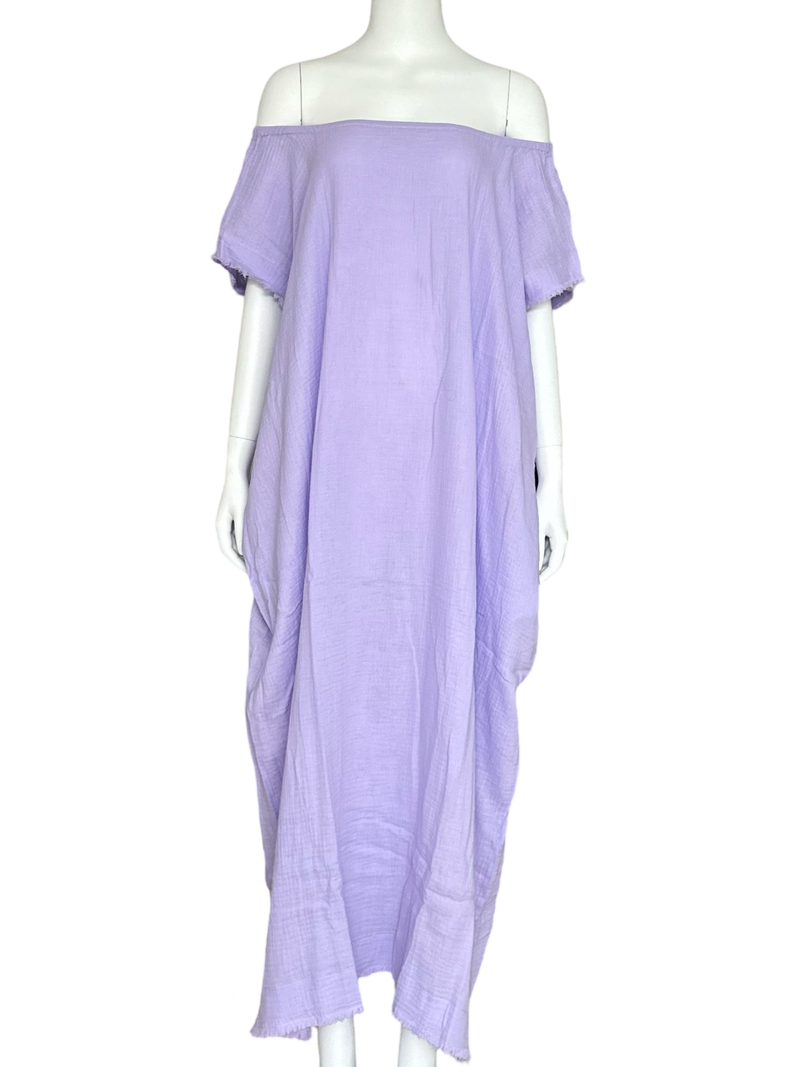 Fringe Kaftan / Lavender