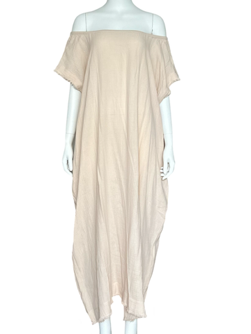 Fringe Kaftan / Blush Pink