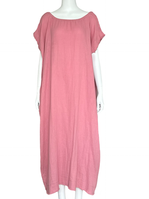 Fringe Kaftan / Blush Pink