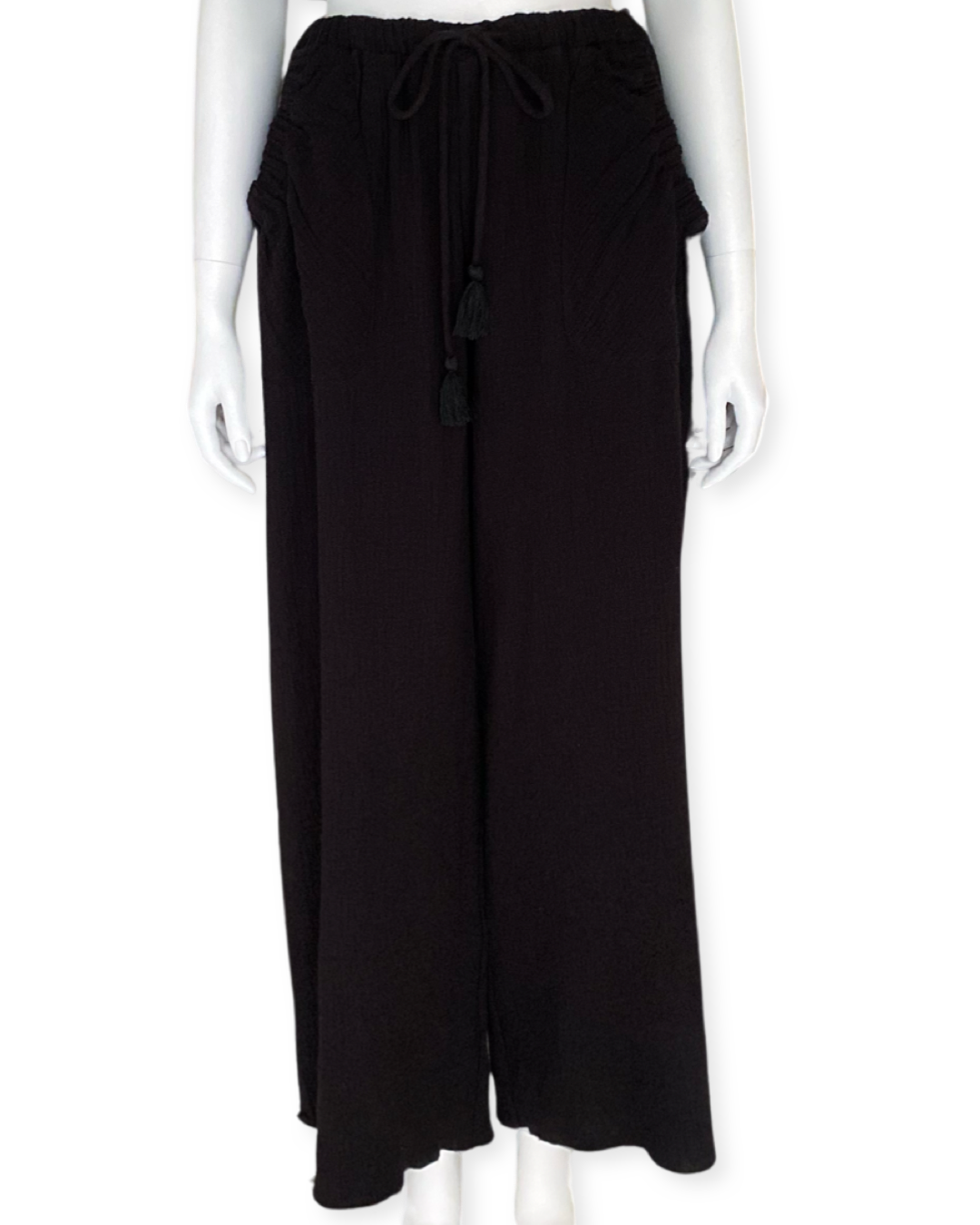 Tyra Wide Pants - Black