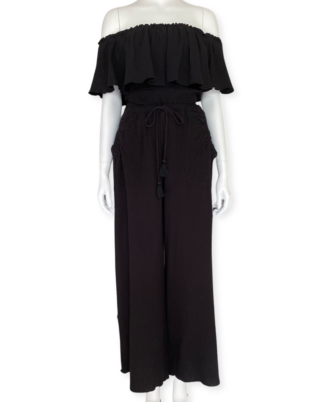 Tyra Wide Pants - Black