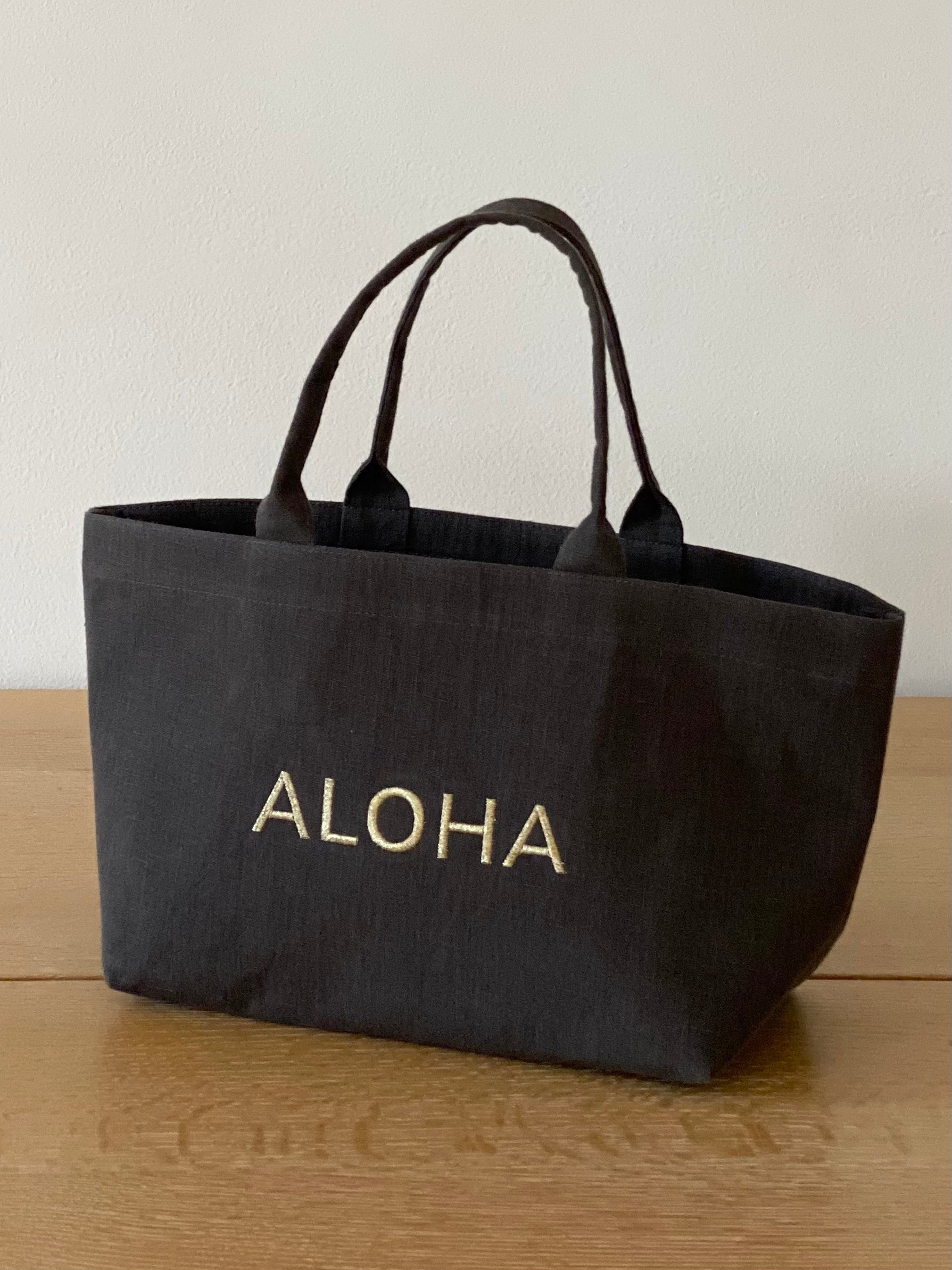 Small Linen Aloha Tote Bag – muse by rimo