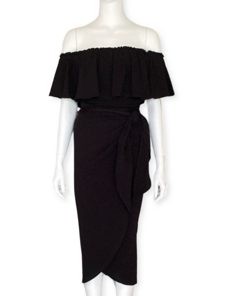 Tyra Tulip Skirt - Black